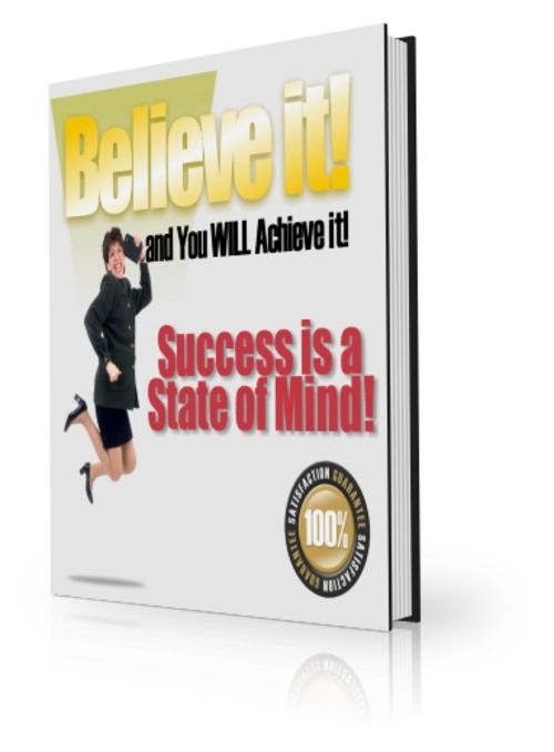 Product picture Believe It And Achieve It  With PLR