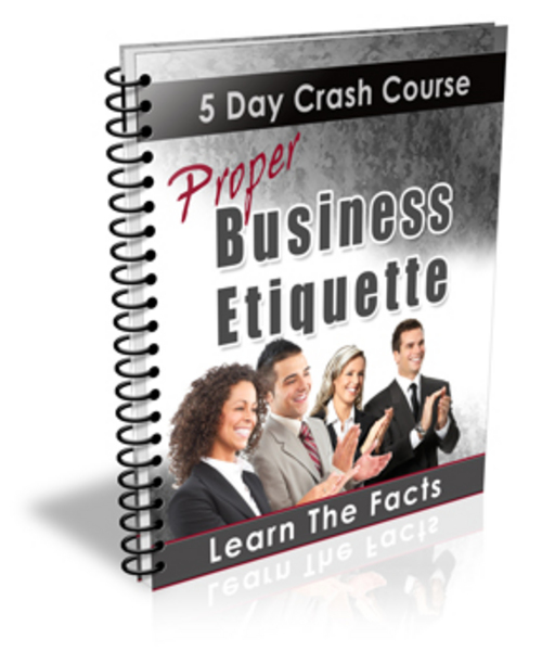 Product picture Proper Business Etiquette With PLR