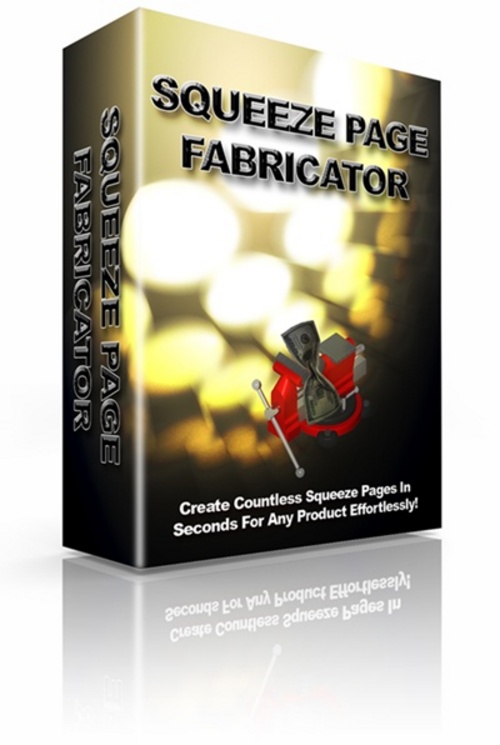 Product picture Squeeze Page Fabricator With MRR.