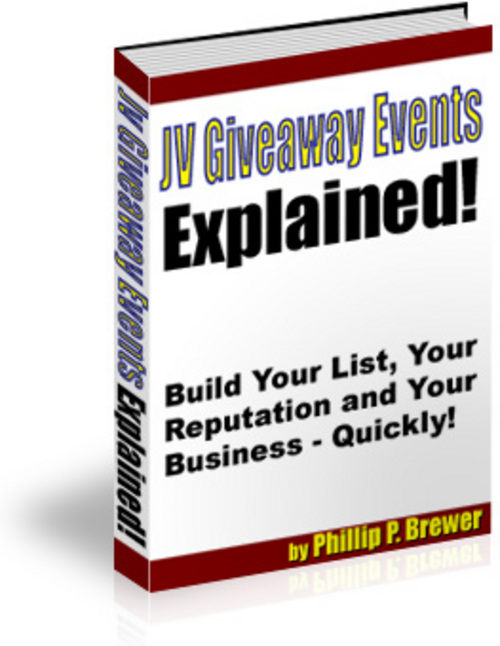 Product picture JV Giveaway Events Explained. Unrestricted PLR